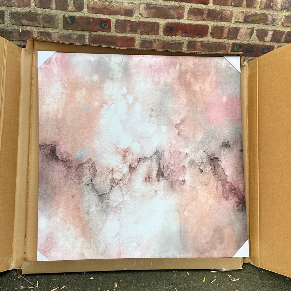 Abstract Watercolor Art Print 35x35